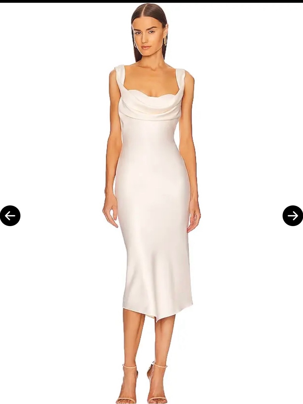Michael Costello X Kylen Midi Dress Ivory REVOLVE - Picture 9 of 9